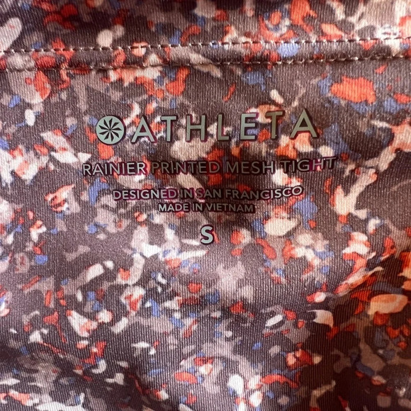 Athleta Rainier Printed Mesh Tight Size Small - Picture 9 of 11